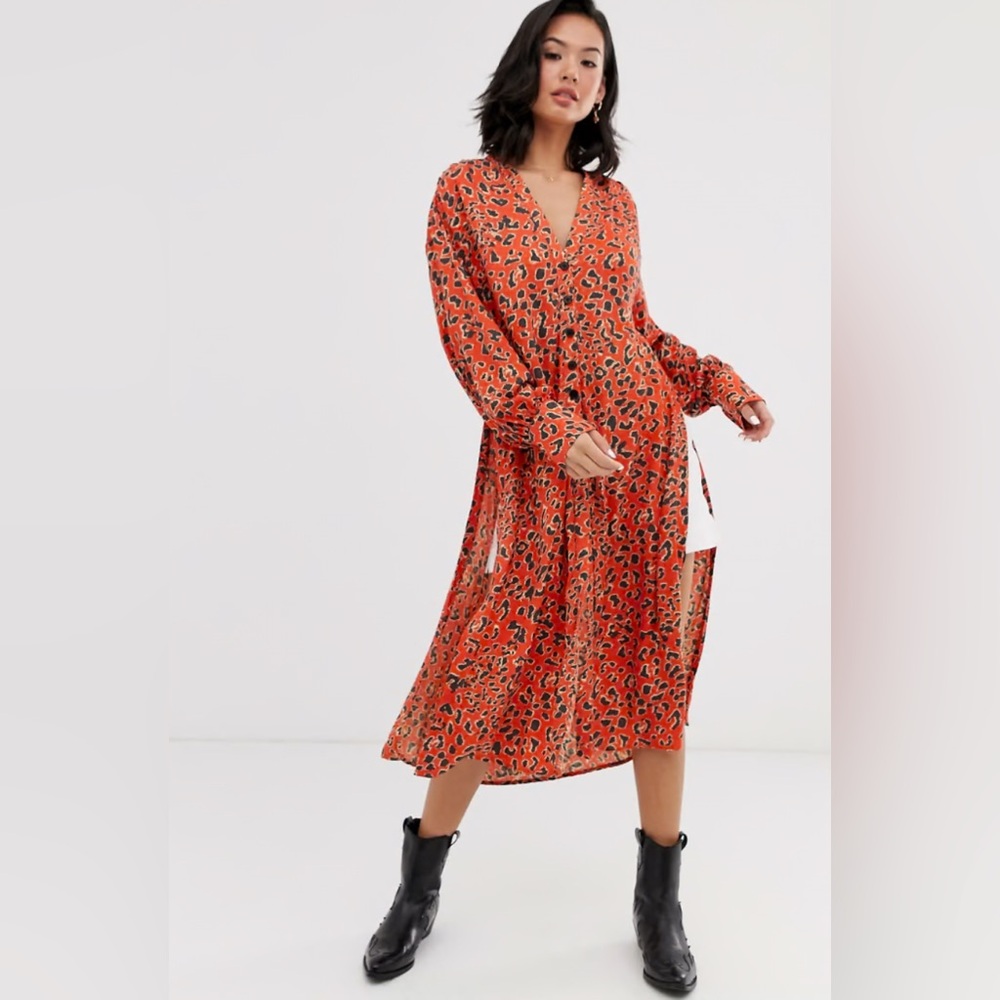 Free People C’est Moi Printed Long Maxi Top